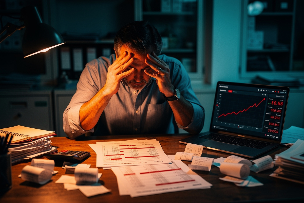 Bilan financier négatif : causes, obligations et solutions